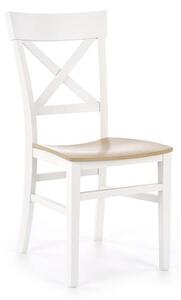 Zondo Blagovaonska stolica Tutta (bijela + prirodno drvo). 1048657