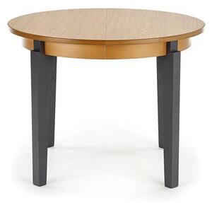 Zondo Blagovaonski stol na razvlačenje 100-200 cm Saras (hrast zlatni + grafit) (za 6 do 8 osoba). 1048724