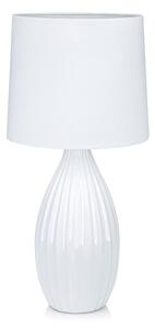 Bijela stolna lampa Markslöjd Stephanie, ø 24 cm