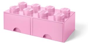 Svijetloružičasta kutija za pohranu s dvije ladice LEGO®