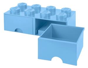Svijetloplava kutija za pohranu s dvije ladice LEGO®