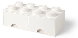 Bijela kutija za pohranu s dvije ladice LEGO®