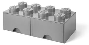 Siva kutija za pohranu s dvije ladice LEGO®