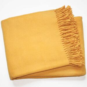 Žuti pokrivač s pamukom Euromant Basics, 140 x 160 cm