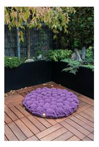 Smeđe-sivi jastuk za sjedenje sa masažnim kuglicama Linda Vrňáková Bloom, promjer 75 cm