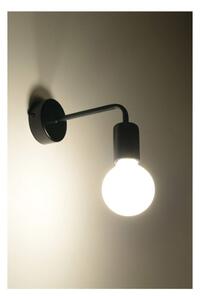 Crna zidna lampa Sollux Donato