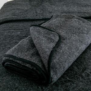 Tamnosiva deka od merino vune Native Natural, 140 x 200 cm