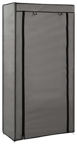 VidaXL 282430 Shoe Cabinet with Cover Grey 58x28x106 cm Fabric