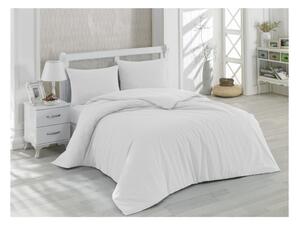 Pamučna posteljina s plahtom za bračni krevet Precioso, 200 x 220 cm
