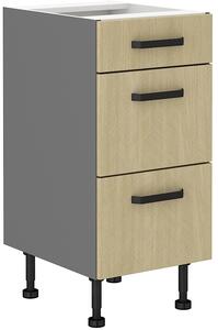 Zondo.hr Donji kuhinjski ormarić Scarmi 40 D 3S BB PREMIUM BOX (Antracit + Herringbone scandi). 1049745