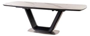 Zondo Blagovaonski stol na razvlačenje 160-220 cm Amanda (crna) (za 8 i više osoba). 1049882