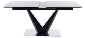 Zondo Blagovaonski stol na razvlačenje 160-220 cm Carletta (bijela + crna) (za 8 i više osoba). 1050004