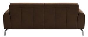 Kauč smeđe boje od imitacije kože MESONICA Puzo, 170 cm