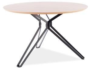 Zondo Blagovaonski stol Caterina (hrast + crna) (za 4 osobe). 1050056