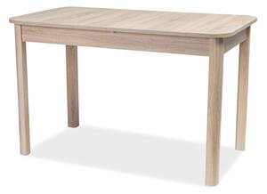 Zondo Blagovaonski stol na razvlačenje 120-160 cm Daniel (hrast sonoma + hrast sonoma) (za 4 do 6 osoba). 1050101