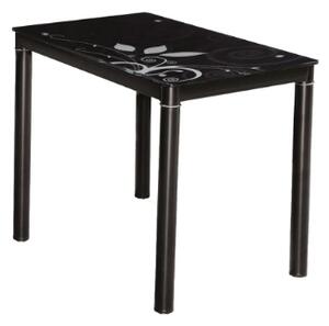 Zondo Blagovaonski stol 100 cm Damion (crna + crna) (za 4 osobe). 1050081