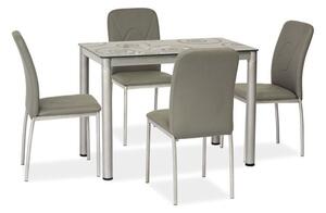 Zondo Blagovaonski stol 100 cm Damion (siva + siva) (za 4 osobe). 1050085