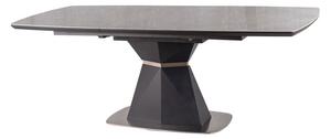Zondo Blagovaonski stol na razvlačenje 160-210 cm Cecelia (siva + crna) (za 8 i više osoba). 1050068
