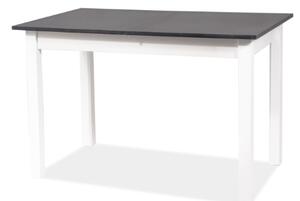Zondo Blagovaonski stol na razvlačenje 100-140x60 Hally (crna + bijela) (za 4 do 6 osoba). 1050257