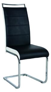 Zondo Blagovaonska stolica Harold (crna + bijela + krom). 1050217