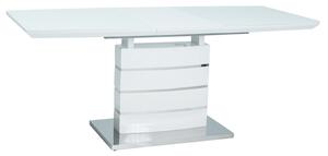 Zondo Blagovaonski stol na razvlačenje 140-180 cm Leisha (bijela + bijela) (za 4 do 8 osoba). 1050395