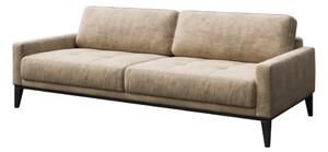 Bež kauč od imitacije kože MESONICA Musso Tufted, 210 cm
