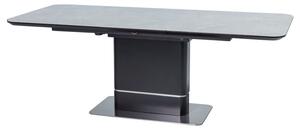 Zondo Blagovaonski stol na razvlačenje 160-210 cm Peris (siva + crna) (za 8 i više osoba). 1050697