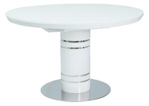 Zondo Blagovaonski stol na razvlačenje 120-160 cm Susie (bijela + bijela) (za 4 do 6 osoba). 1050836