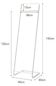 Bijela podna vješalica YAMAZAKI, visina 140 cm