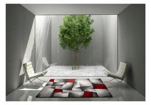 Crvenkasto-sivi tepih Universal Malmo, 60 x 120 cm