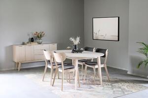 Ovalni blagovaonski stol od svijetlog hrasta Rowico Mimi, 170 x 105 cm