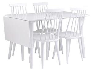 Bijeli blagovaonski stol Rowico Lotte Leaf, 120 x 80 cm
