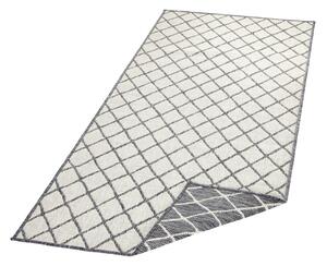 Sivo-krem vanjski tepih NORTHRUGS Malaga, 80 x 350 cm