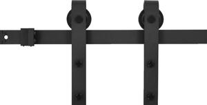 Pribor za klizna vrata 183 cm čelični crni