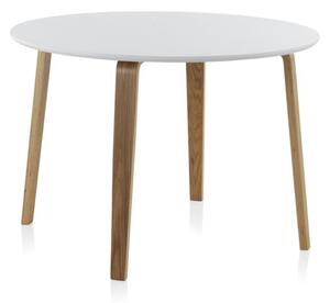 Bijeli okrugli blagovaonski stol Geese, ⌀ 110 cm