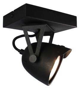 Crna zidna lampa LABEL51 Spot Cap Moto Uno