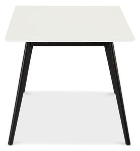 Bijeli blagovaonski stol s crnim nogama Furnhouse Life, 160 x 90 cm