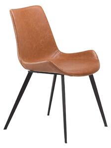 Smeđa stolica od imitacije kože DAN-FORM Denmark Hype