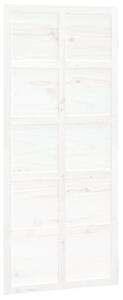Vrata za staju bijela 90 x 1,8 x 214 cm od masivne borovine