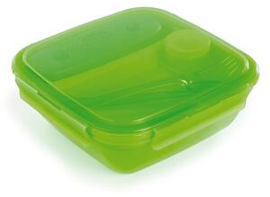 Zelena kutija za objed s priborom za jelo i hladnjakom Snips Lunch, 1,5 l