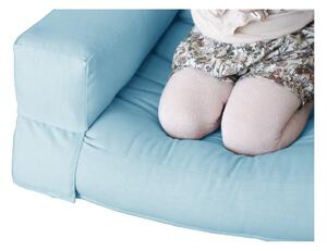 Plava dječja rasklopna fotelja na razvlačenje Karup Design Mini Hippo