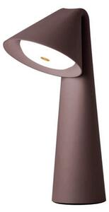 FRANDSEN LED punjiva stolna lampa Ami, smeđa, 32 cm, prigušljiva, prigušiva, Smeđa / hrđa, Dnevni boravak/blagovaonica, Plastika