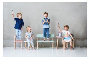 Bijela dječja stolica Flexa Dots, ø 30 cm