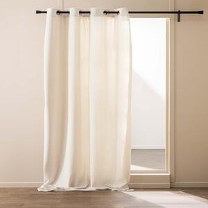 Krem zavjesa od boucle tkanine 140x260 cm Winona – douceur d'intérieur