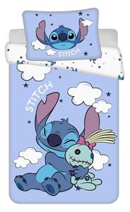 Plava pamučna dječja posteljina za dječji krevetić 100x135 cm Lilo & Stitch "Clouds" – Jerry Fabrics
