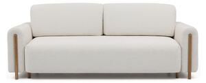 Sklopiva/s prostorom za odlaganje sofa od bouclé tkanine boje slonovače 244 cm Arcadova – ELTAP