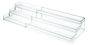 Prozirni kuhinjski stalak na 3 kata iDesign Linus, 67 x 24 cm