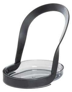 Crni držač za kuhinjski pribor iDesign Austin, 12 x 13 cm