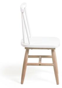 Bijela dječja stolica od kaučukovog drveta Kave Home Kristie