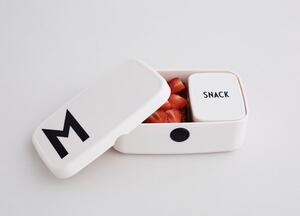 Bijela kutija za grickalice Design Letters Snack, 8,2 x 6,8 cm